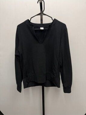 Lole Black V-Neck Pullover Sweater